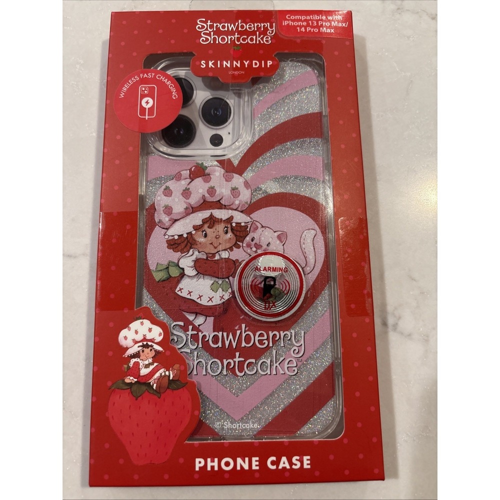 STRAWBERRY SHORTCAKE IPHONE 13/14 Pro Max PHONE CASE Cover New In Box